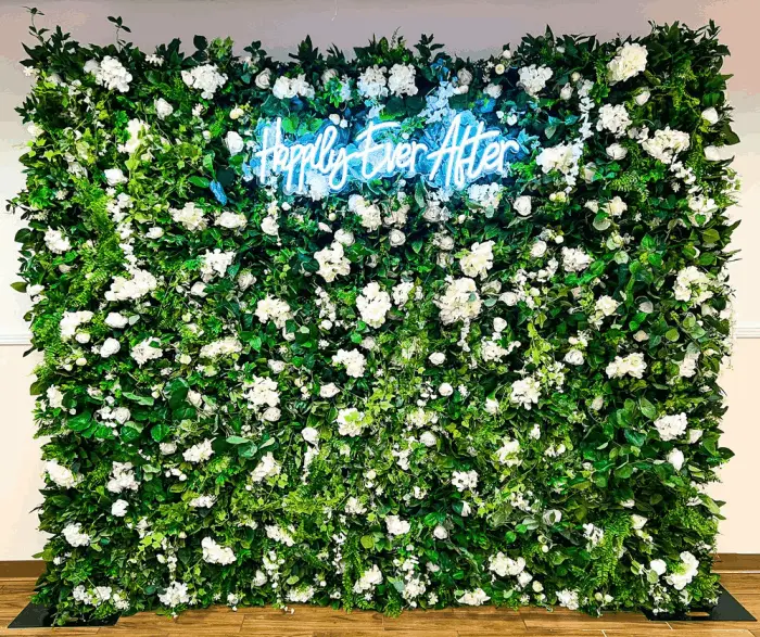 MJ's Events and Photo Booth Rentals - Premium Greenery Wall backdrop 1